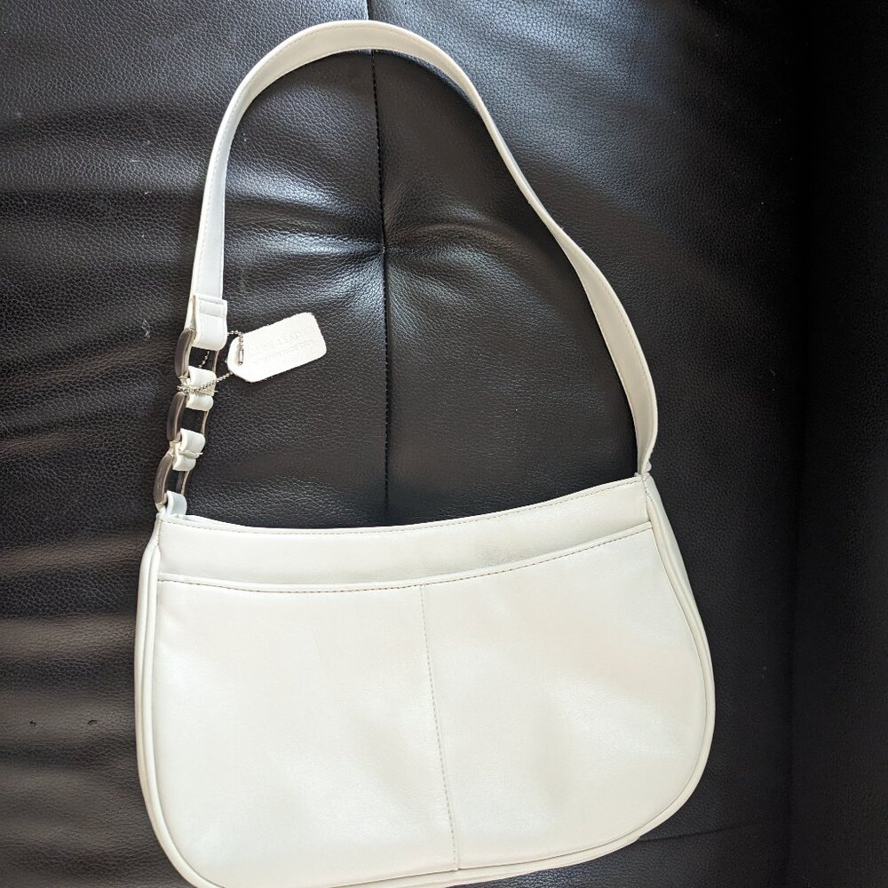 White Leather Shoulder Bag